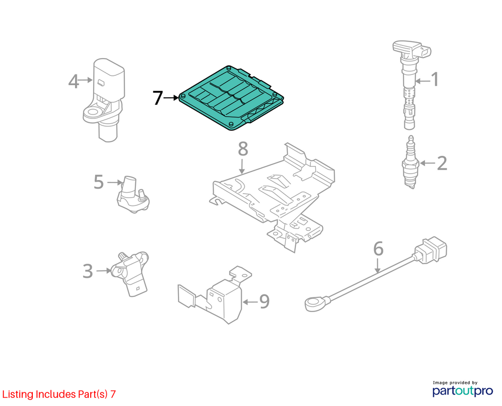 Used Engine Control Module (ECM) fits: 2010 Volkswagen Jetta Electronic Control