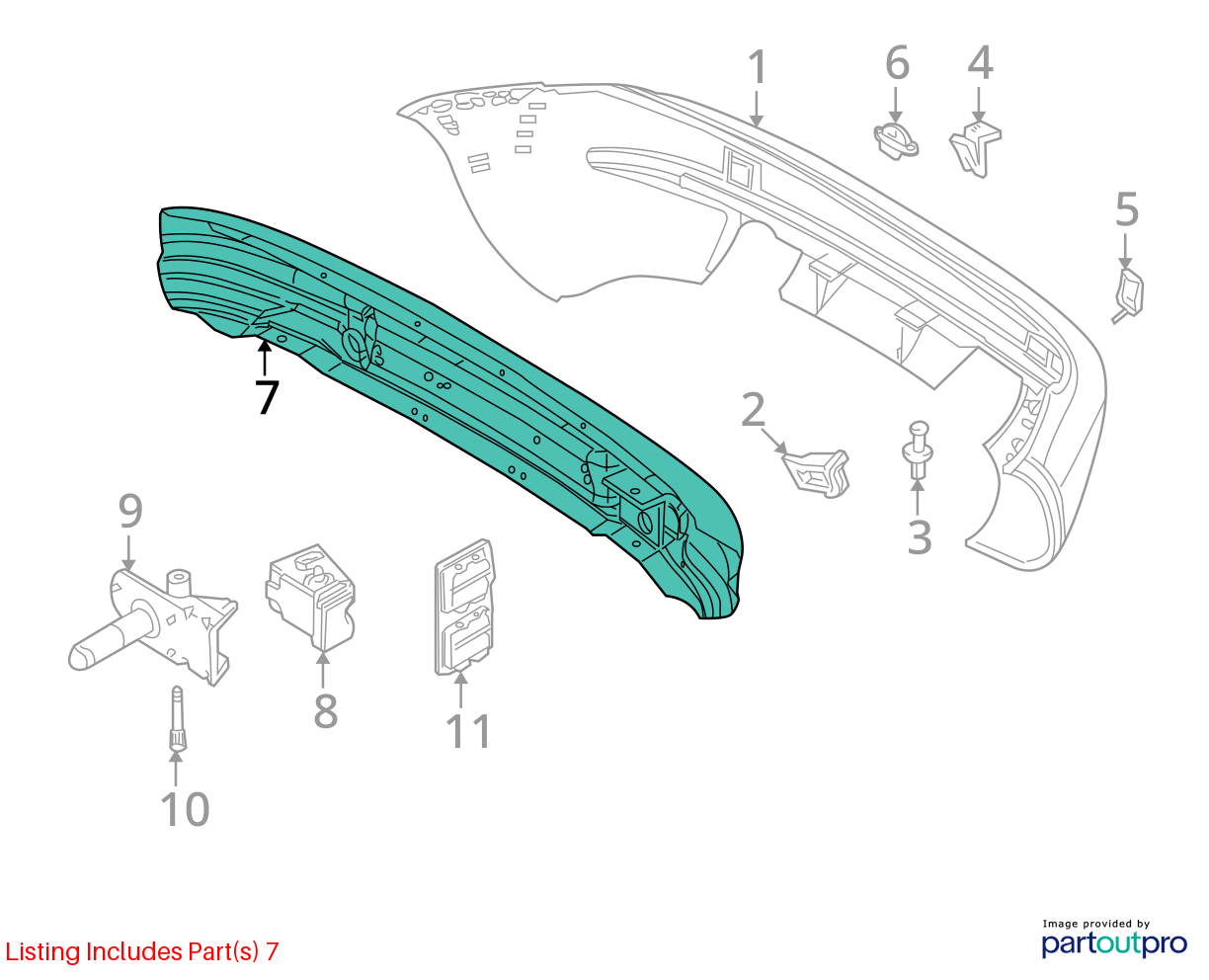 Used Rear Bumper Reinforcement Rear fits: 1996 Bmw Z3 2.8 Rear Grade A