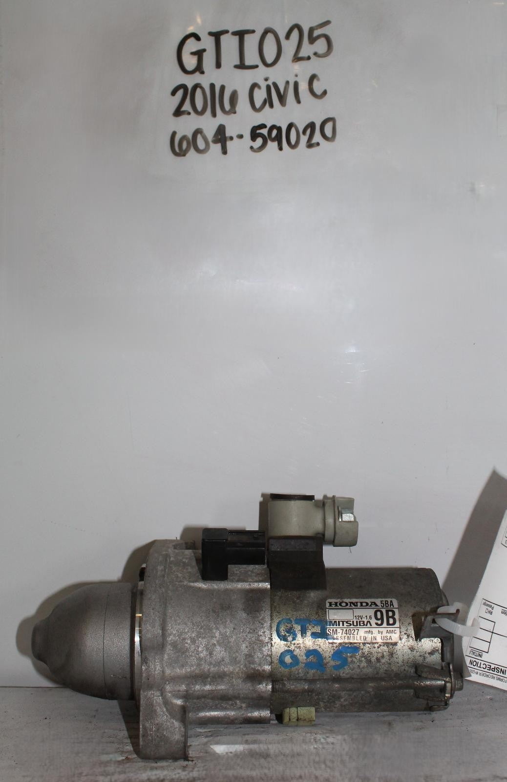 HONDA CIVIC Starter Motor 2.0L, AT 16