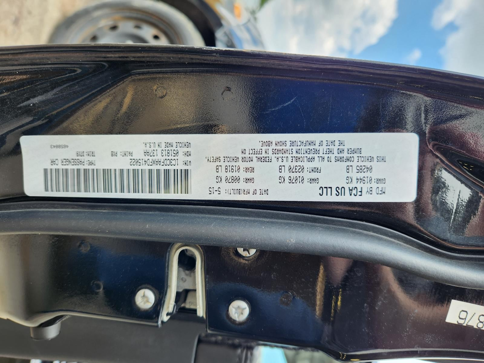 Used Alternator fits: 2015 Dodge Dart 2.0L 120 amp Grade A