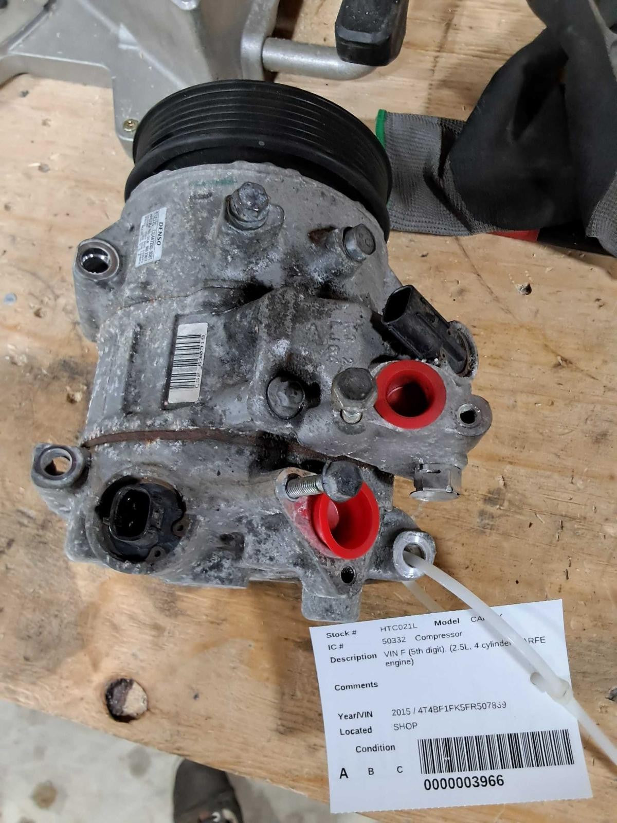 Used A/C Compressor fits: 2015 Toyota Camry 4 cylinder Grade A