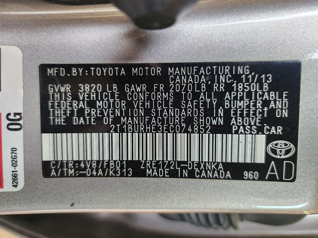 Used Starter Motor fits: 2014 Toyota Corolla 1.8L 1.3kw Grade A