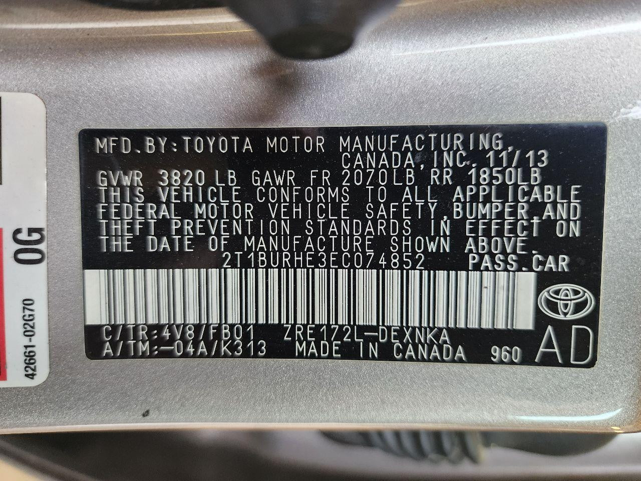 Used Starter Motor fits: 2014 Toyota Corolla 1.8L 1.3kw Grade A