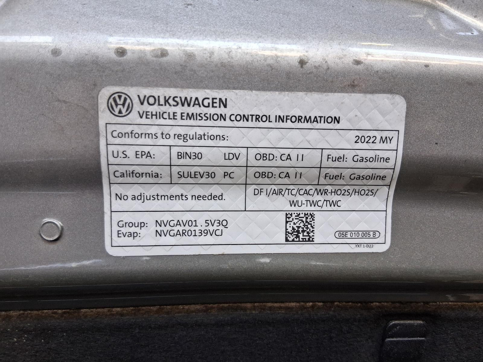 Used HVAC Blower Motor fits: 2022 Volkswagen Jetta  Grade A