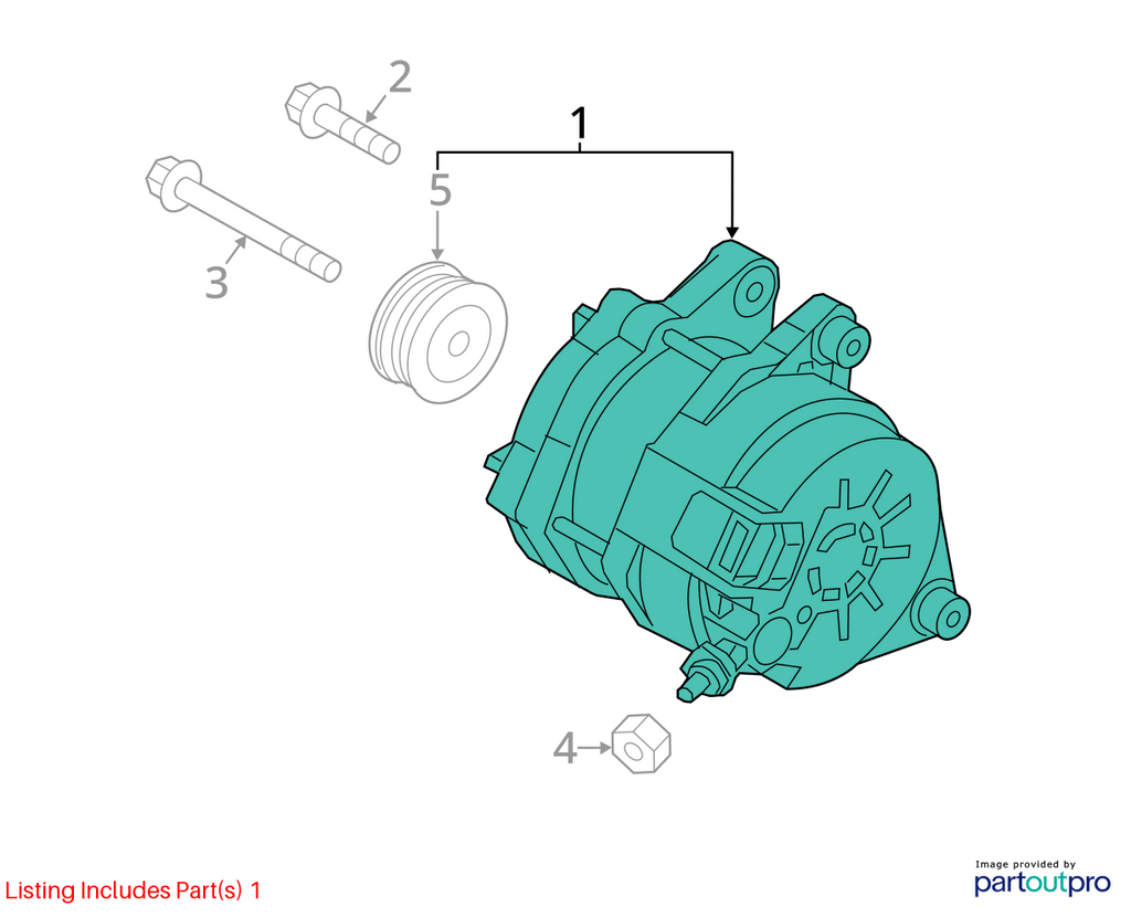 Used Alternator fits: 2015 Mazda CX-5 w/o regenerative braking Grade A