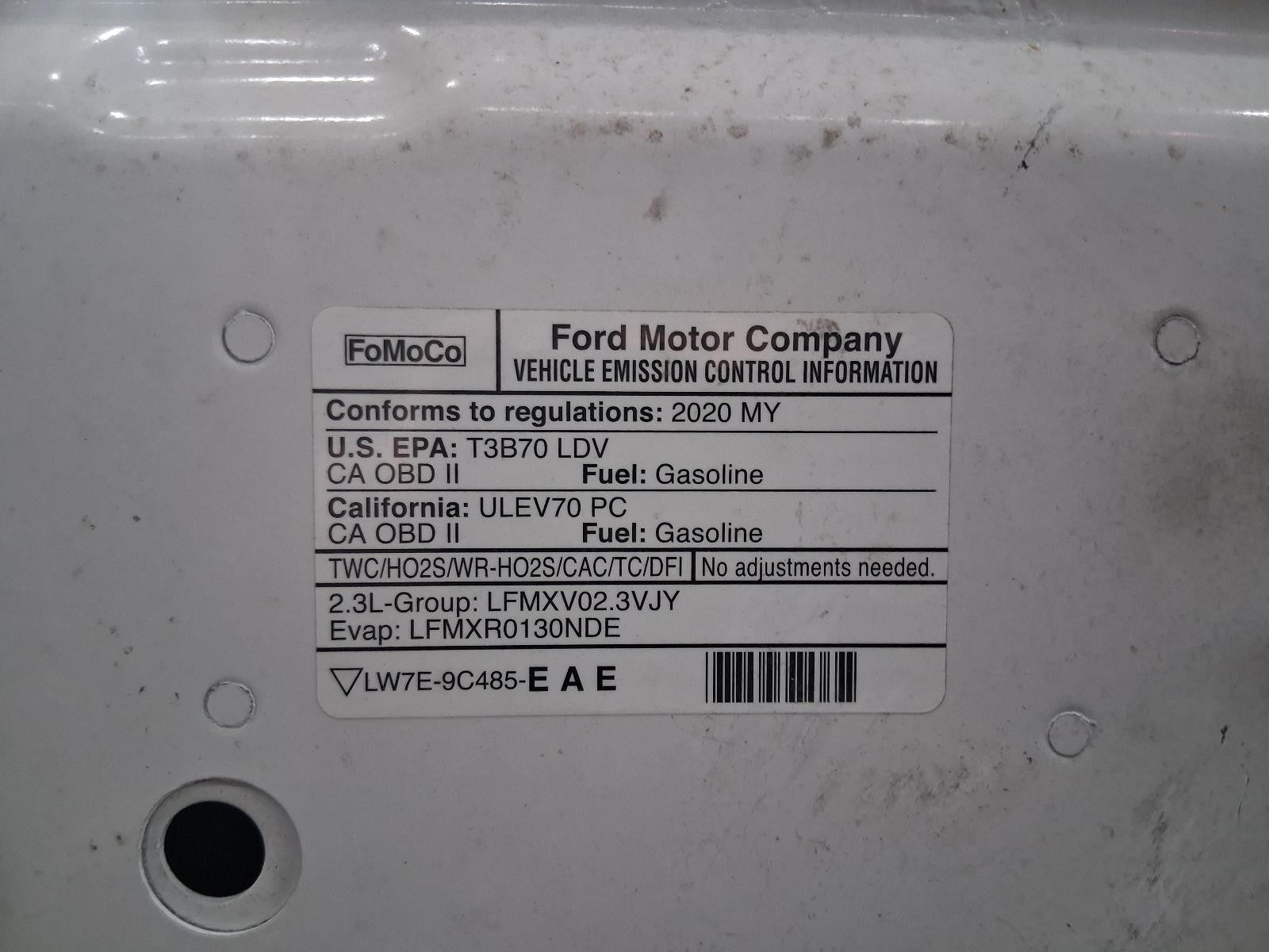 Used Engine Control Module (ECM) fits: 2020 Ford Mustang Electronic Control Modu