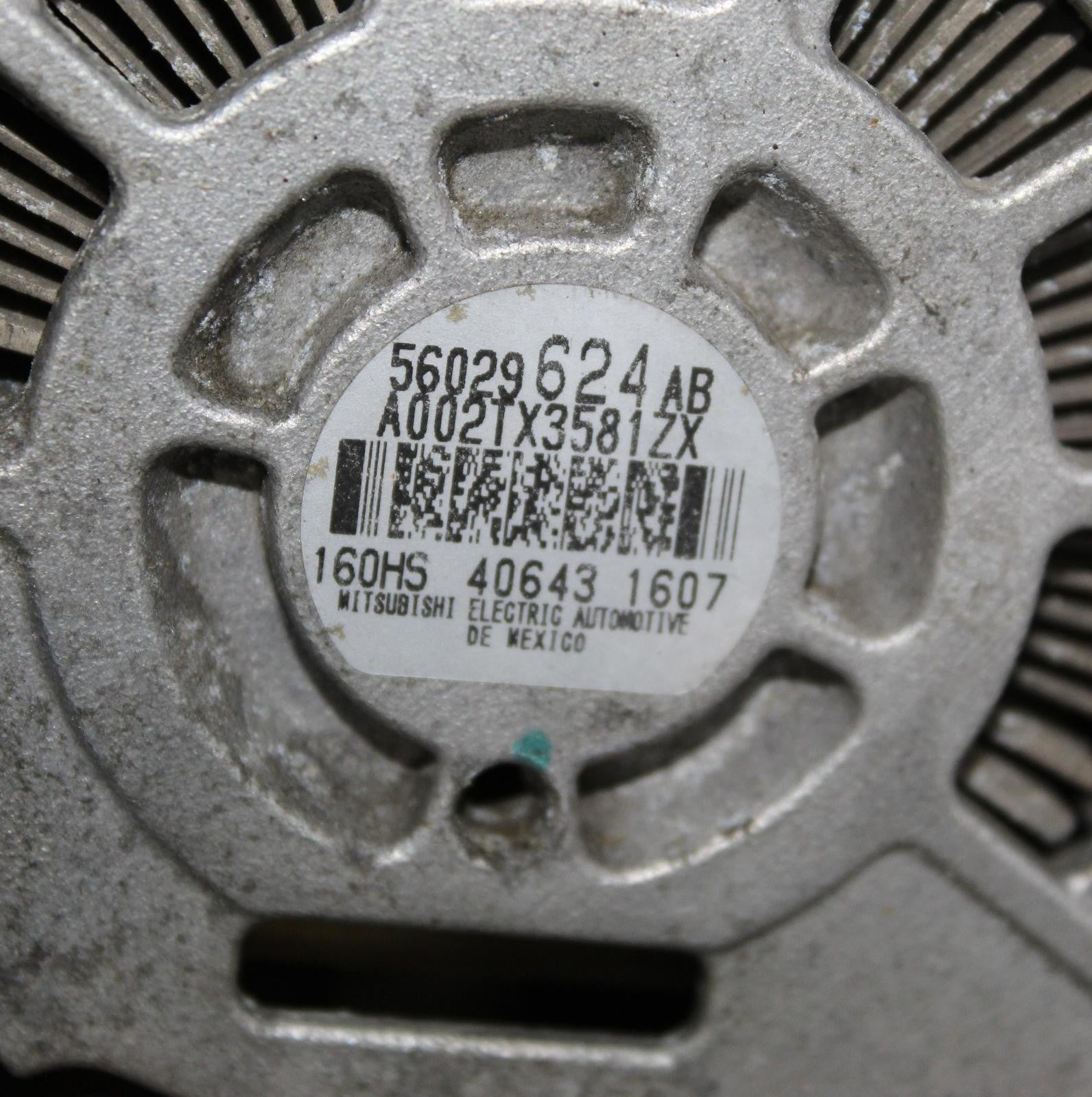 2017-2022 JEEP COMPASS ALTERNATOR OEM