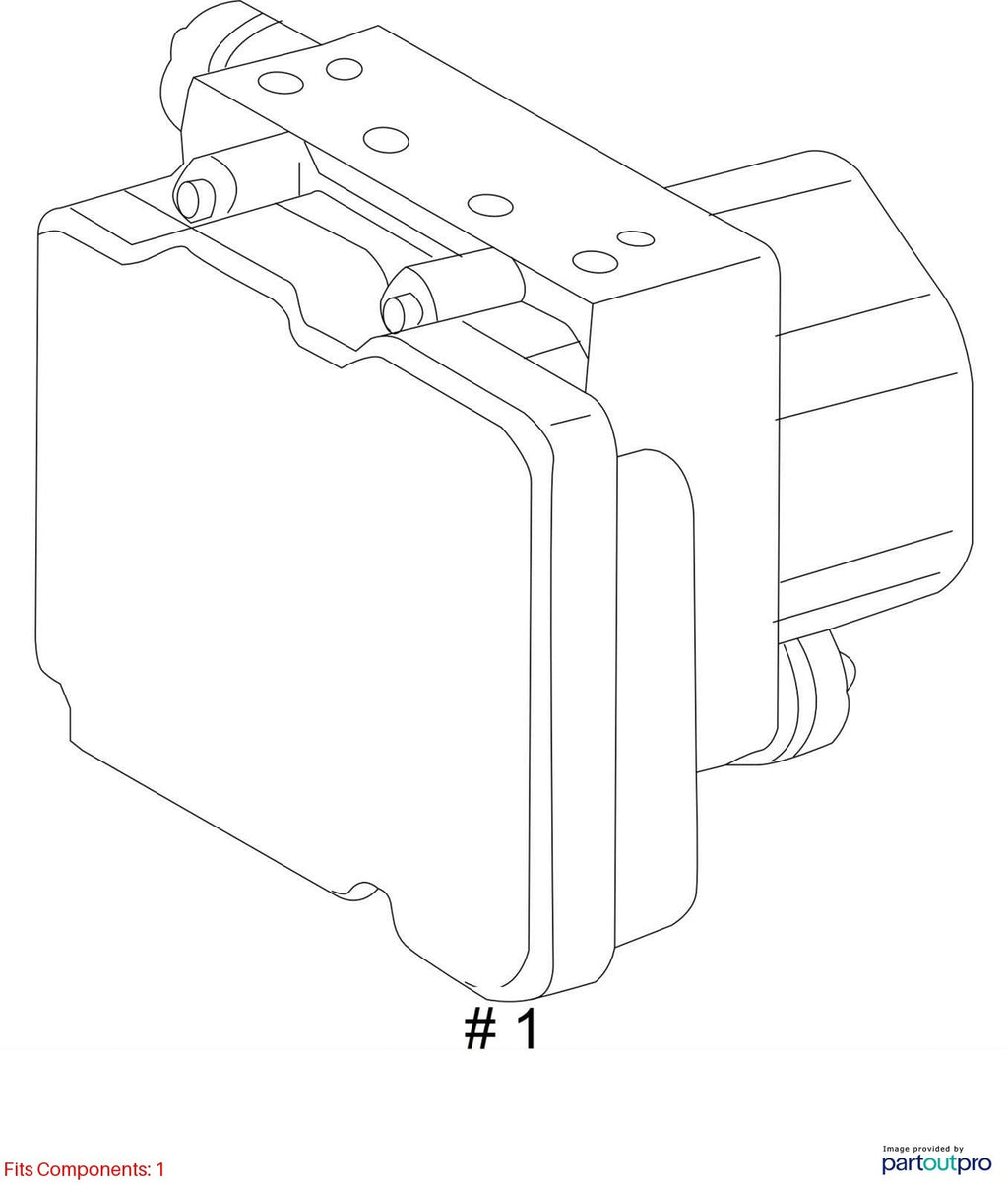 Used ABS Pump and Motor Assembly fits: 2015 Toyota Camry Actuator and Pump Assem