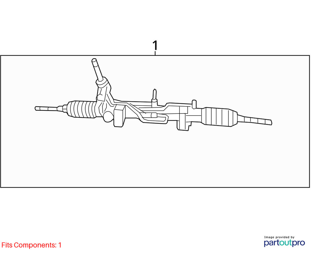 Used Rack and Pinion Assembly fits: 2016 Jeep Compass Power Steering 4WD Grade A