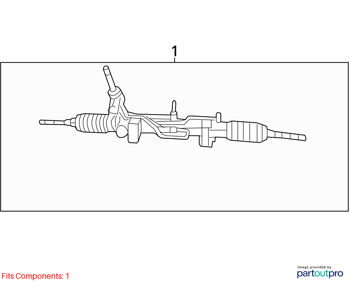 Used Rack and Pinion Assembly fits: 2016 Jeep Compass Power Steering 4WD Grade A
