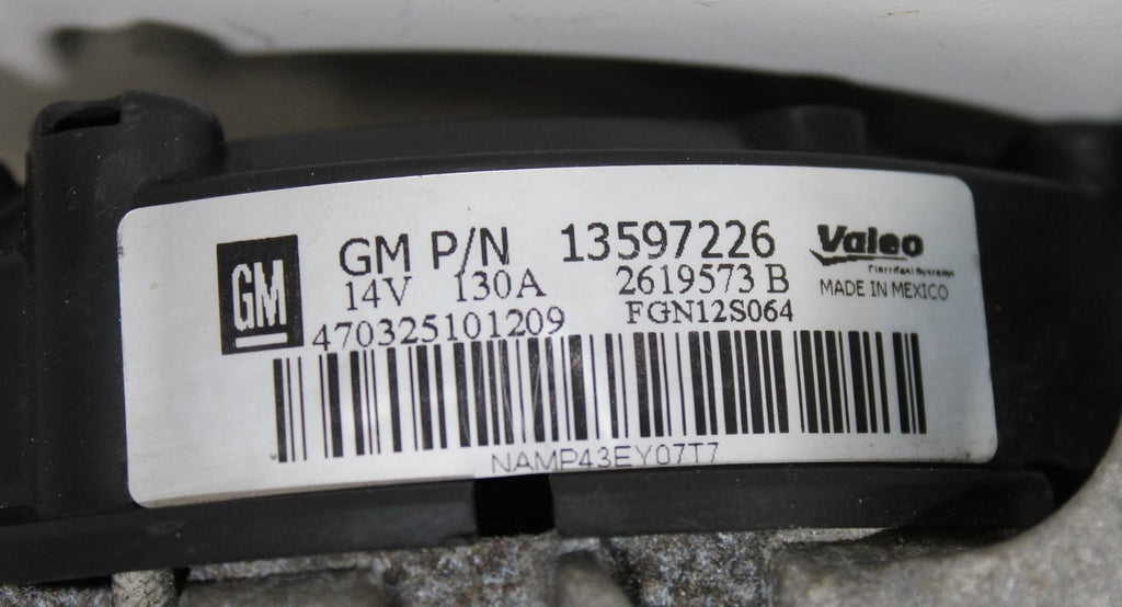 Used Alternator fits: 2017 Chevrolet Trax 1.4 Grade A