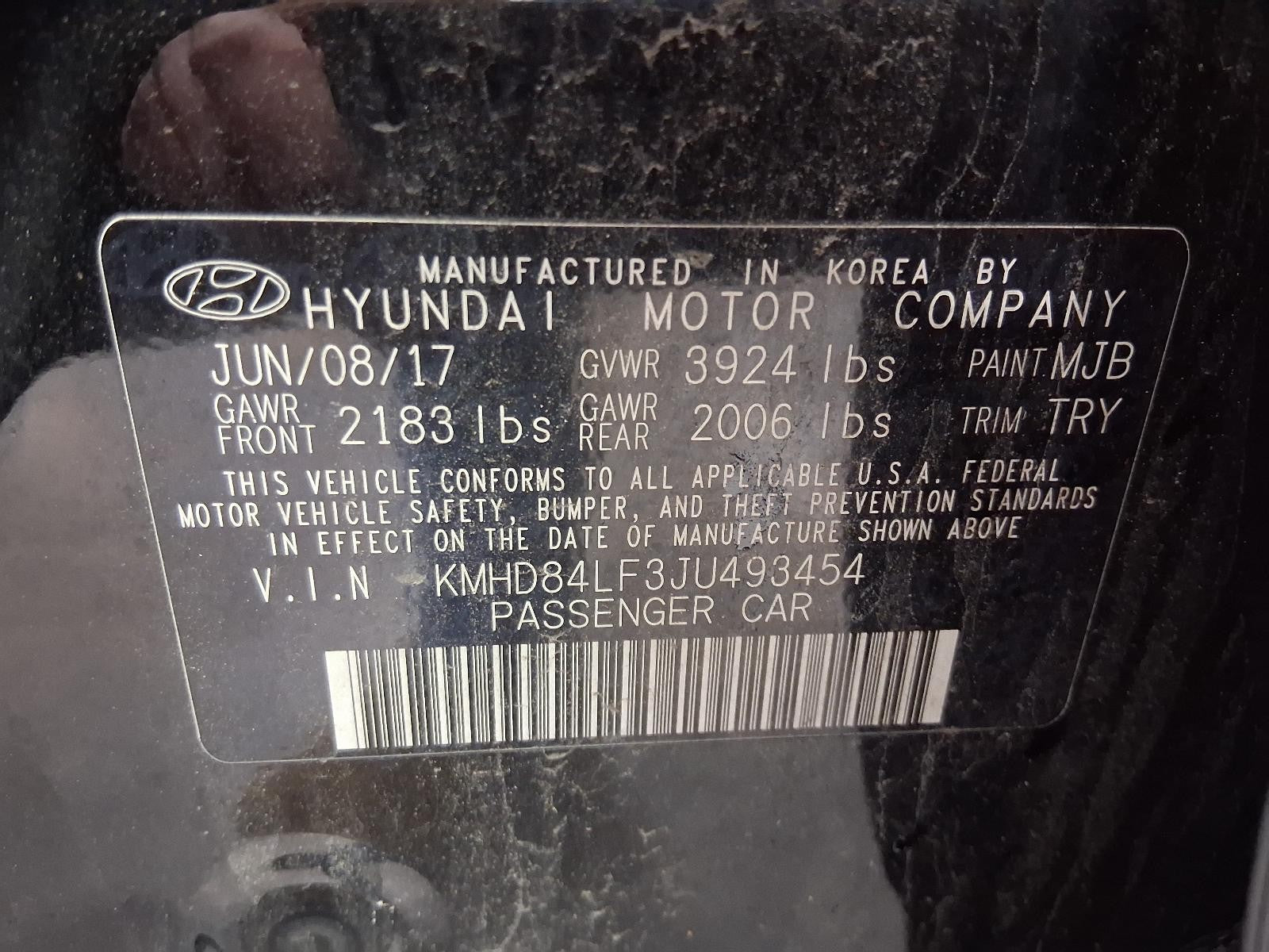 Used Windshield Wiper Motor fits: 2018 Hyundai Elantra Sedan Grade A