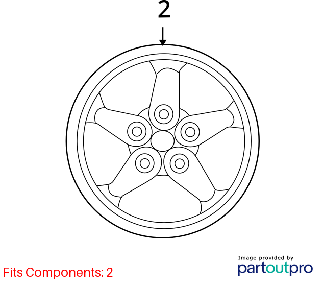 Used Wheel fits: 2014 Jeep Wrangler 17x7-1/2 5 spoke painted silver Grade A