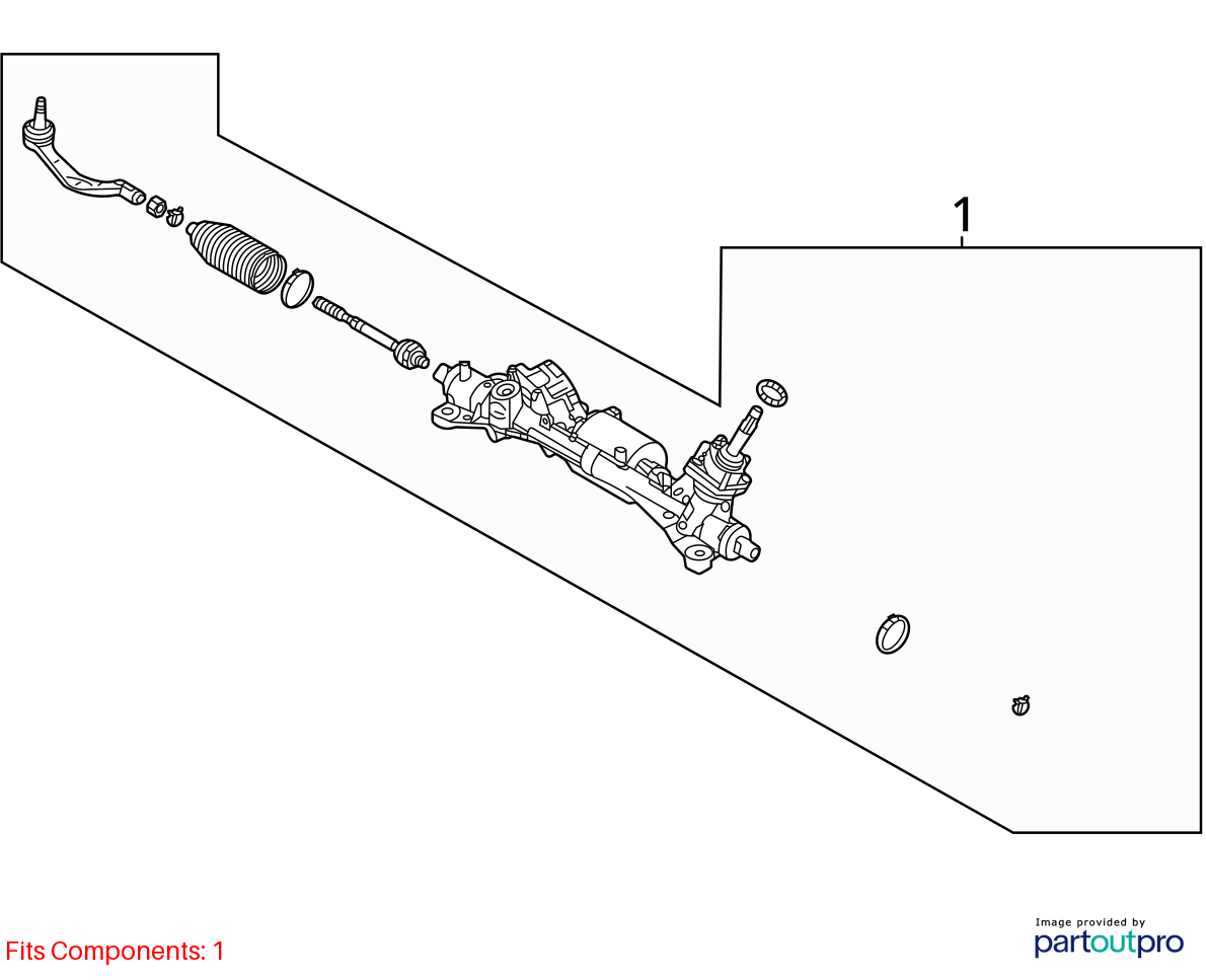Used Rack and Pinion Assembly fits: 2023 Nissan Rogue US built Grade B