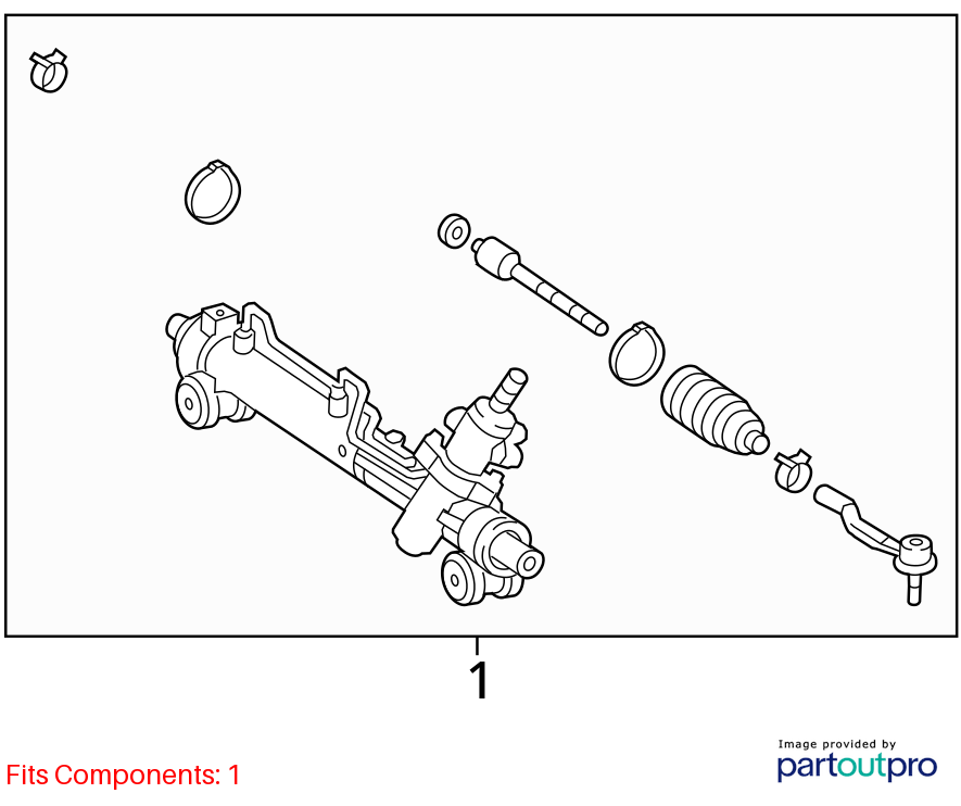 Used Rack and Pinion Assembly fits: 2011 Toyota Camry Power Rack and Pinion VIN