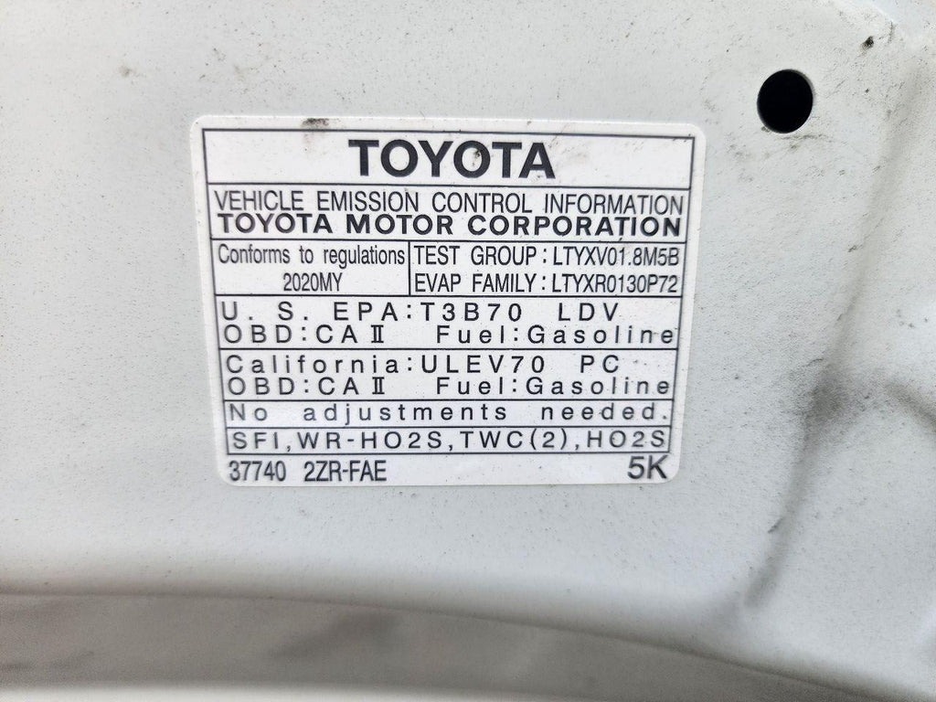 Used Engine Complete Assembly fits: 2020 Toyota Corolla Sedan 1.8L VIN P 5th dig