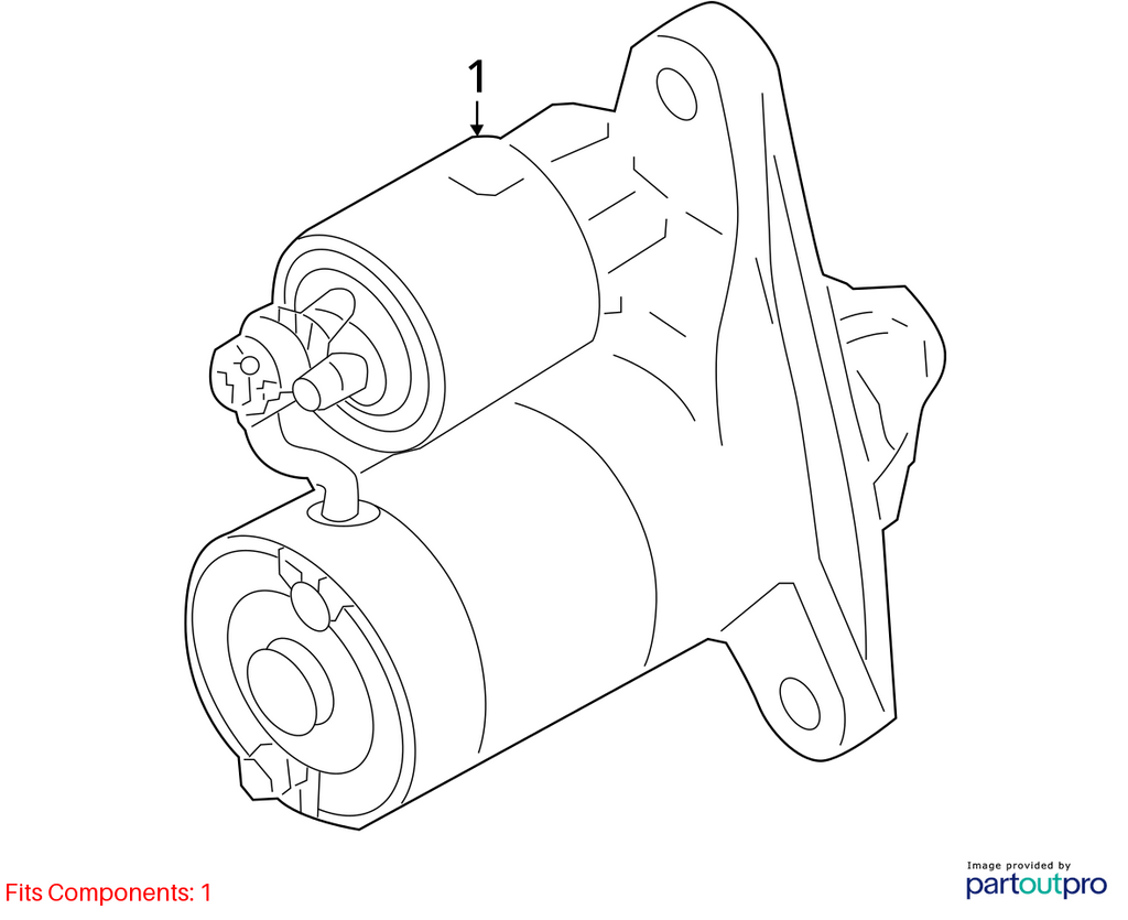 Used Starter Motor fits: 2023 Nissan Sentra  Grade A