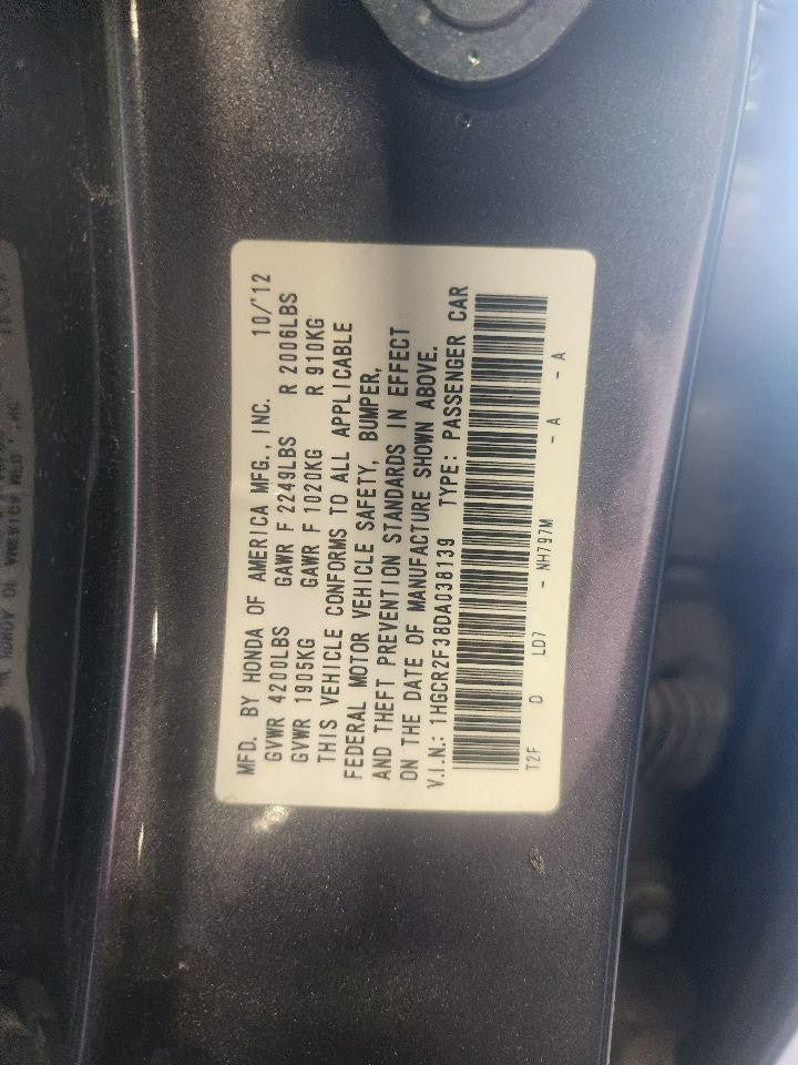 Used Engine Coolant Reservoir fits: 2013 Honda Accord 2.4 Grade A