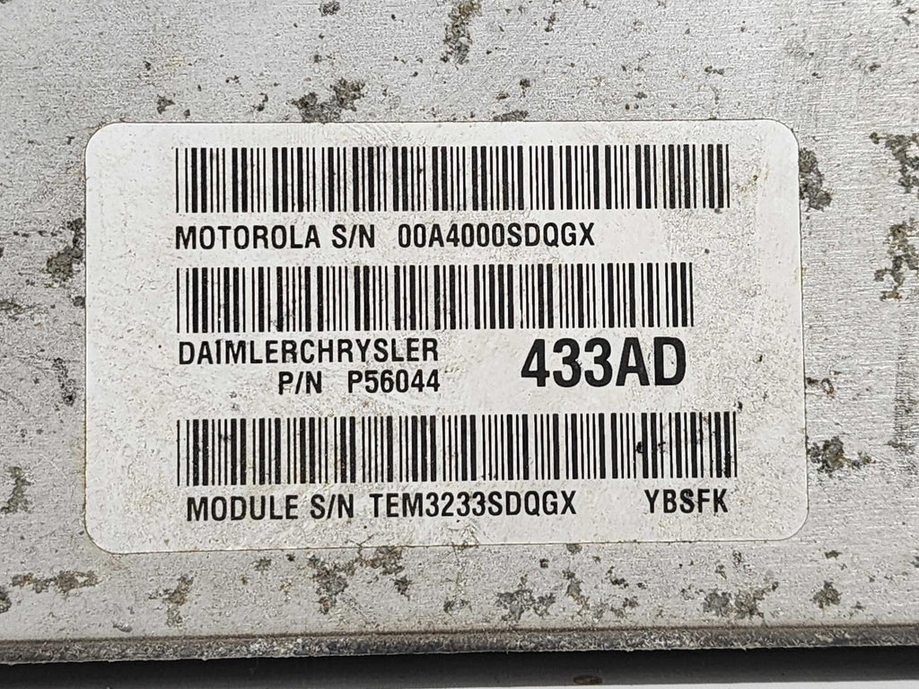 Used Engine Control Module (ECM) fits: 2004 Jeep Wrangler Electronic Control Mod