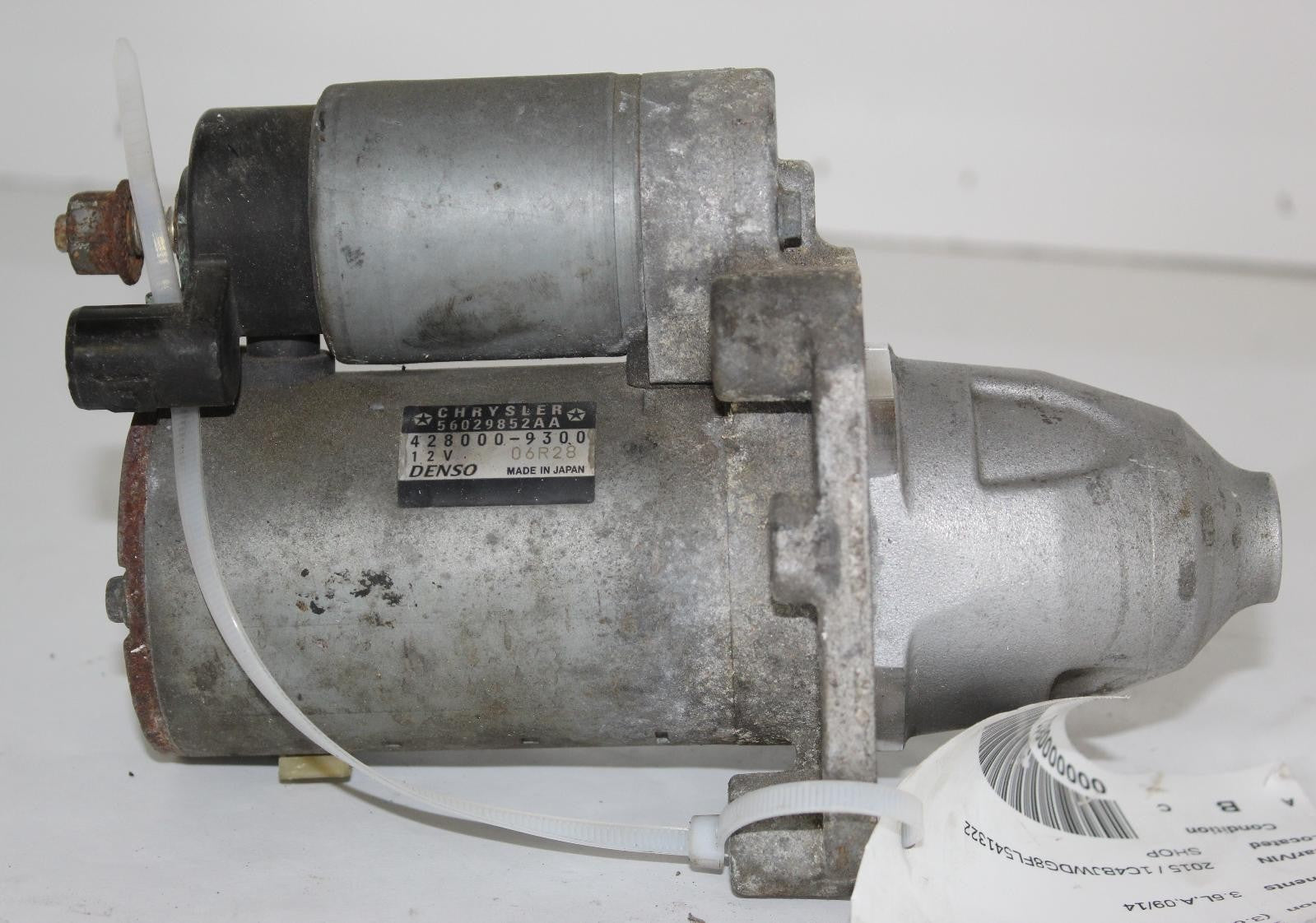 Used Starter Motor fits: 2015 Jeep Wrangler 3.6L 48 volt system eTorque Grade B