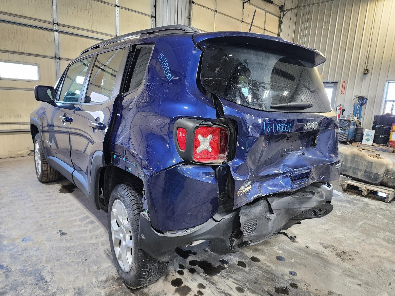 Used Left Door Mirror fits: 2018 Jeep Renegade power painted heated w/o turn sig