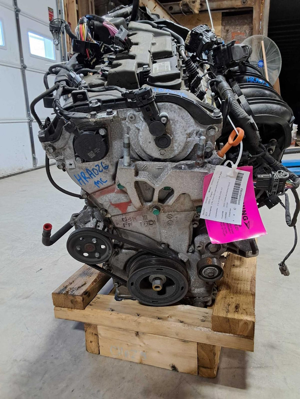 Used Engine Complete Assembly fits: 2022 Hyundai Sonata 2.5L VIN E 8th digit Gra