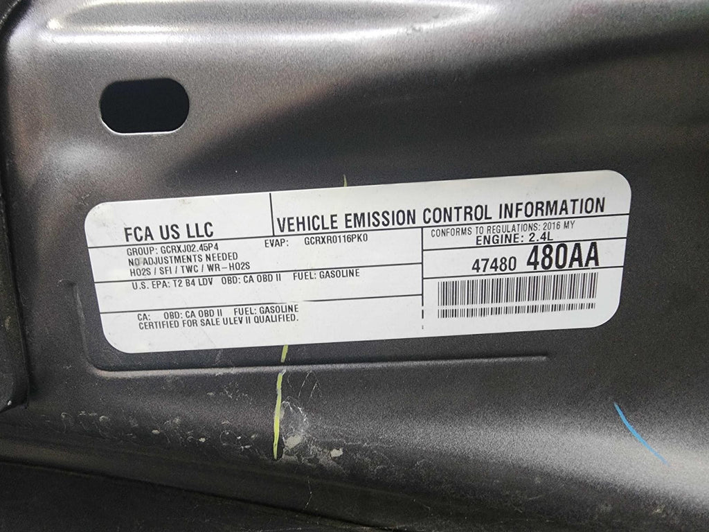 Used Left Door Mirror fits: 2016 Dodge Dart Electric non-heated w/o blind spot a