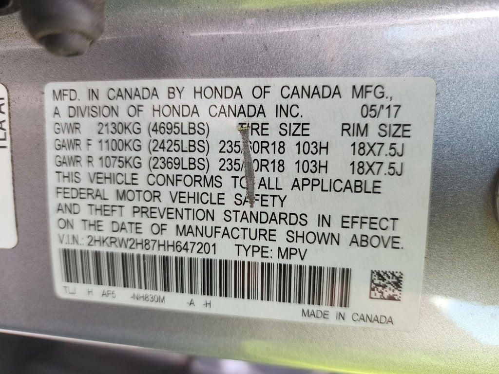 Used A/C Compressor fits: 2017 Honda Cr-v 1.5L turbo Grade A