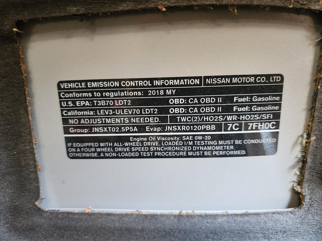 Used Engine Complete Assembly fits: 2018 Nissan Rogue 2.5L VIN A 4th digit QR25D