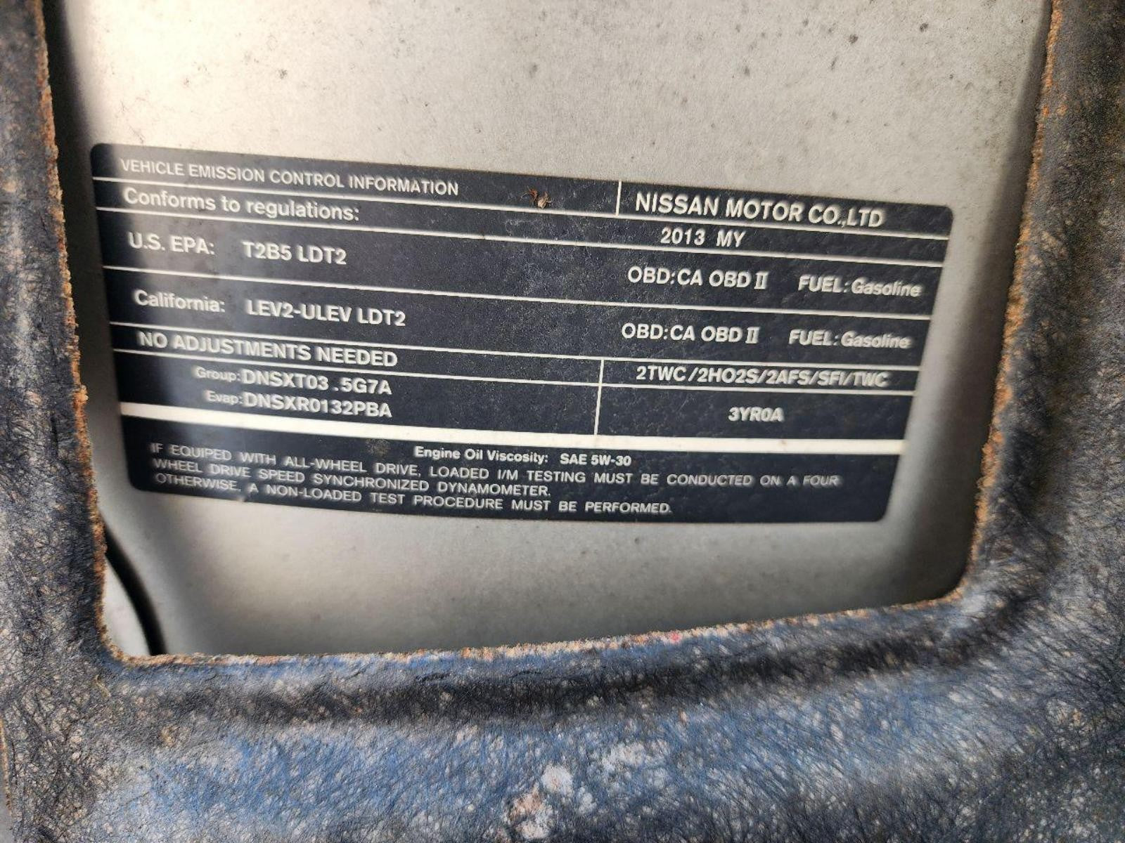 NISSAN MURANO Engine (3.5L, VIN A, 4th digit, VQ35DE) 09 10 11 12 13 14