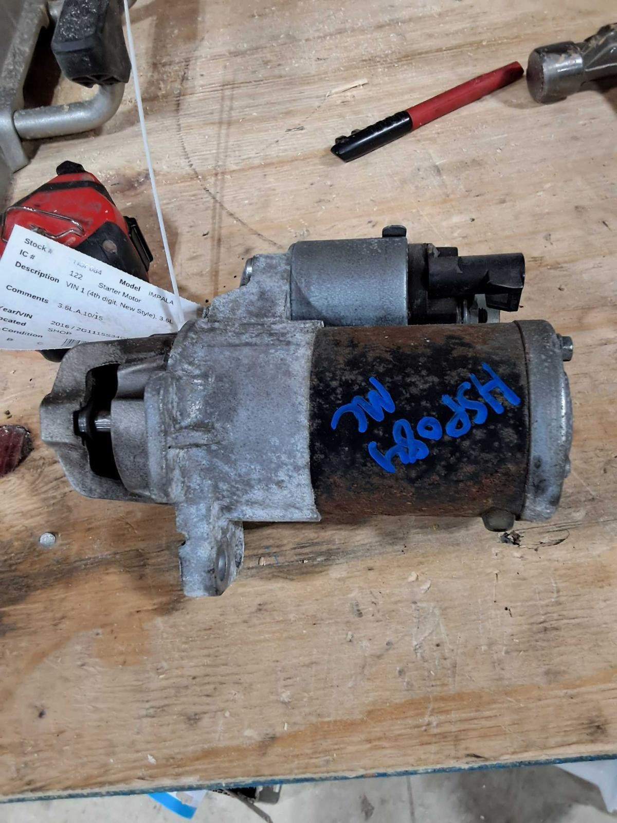 Used Starter Motor fits: 2016 Chevrolet Impala 3.6 Grade A