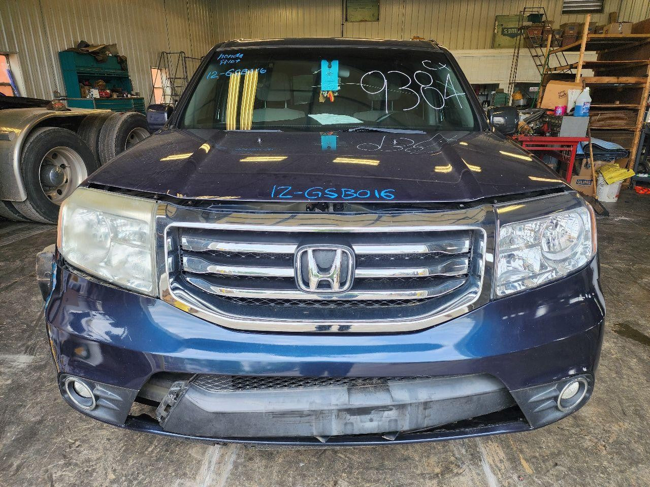 Used Left Door Mirror fits: 2012 Honda Pilot Power heated w/o turn signals paint
