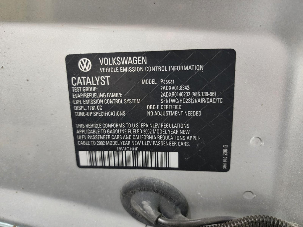 Used A/C Compressor fits: 2002 Volkswagen Passat 4 cylinder engine ID AWM Grade