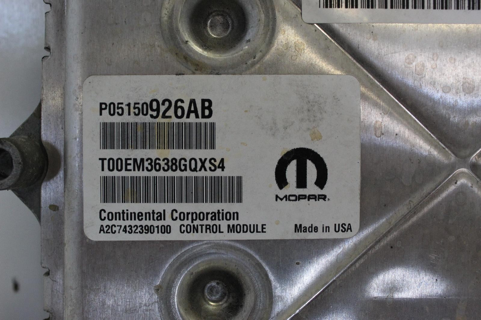 Used Engine Control Module (ECM) fits: 2019 Ram Promaster 1500 van Electronic Co