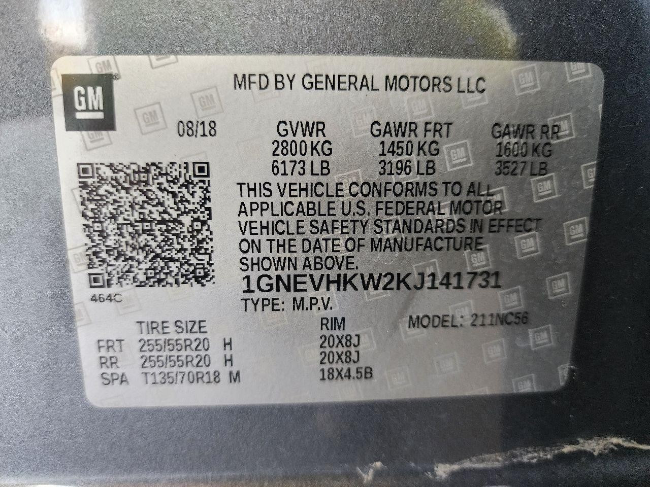 Used Front Right Drive Axle Shaft fits: 2019 Chevrolet Traverse front axle R. AW