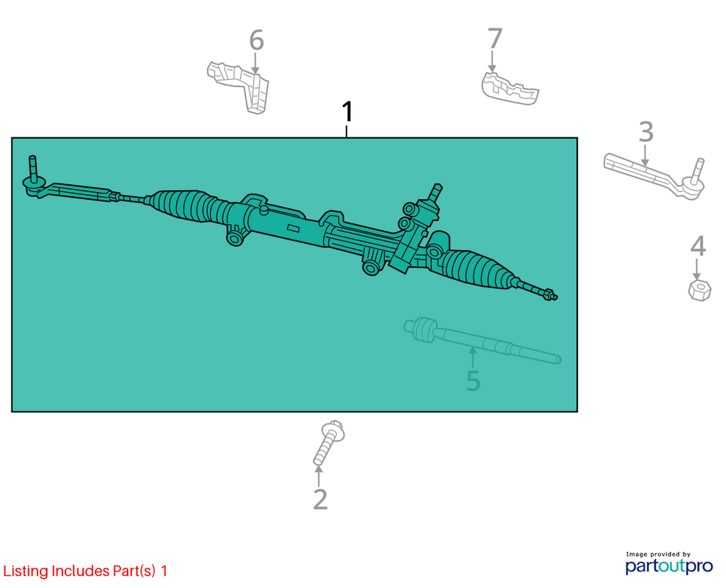 Used Rack and Pinion Assembly fits: 2014 Dodge Challenger Power Steering R/T Gra