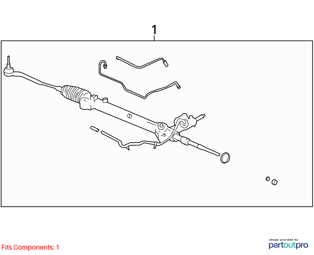 Used Rack and Pinion Assembly fits: 2006 Cadillac Srx Power Rack and Pinion Grad
