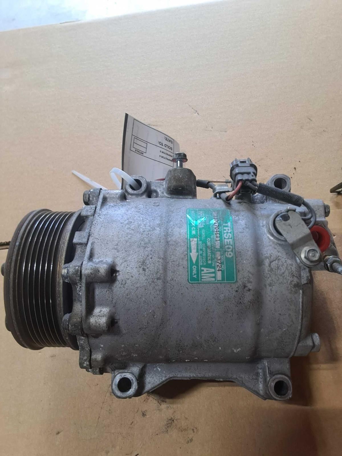 Used A/C Compressor fits: 2016 Honda Cr-v 2.4 Grade A