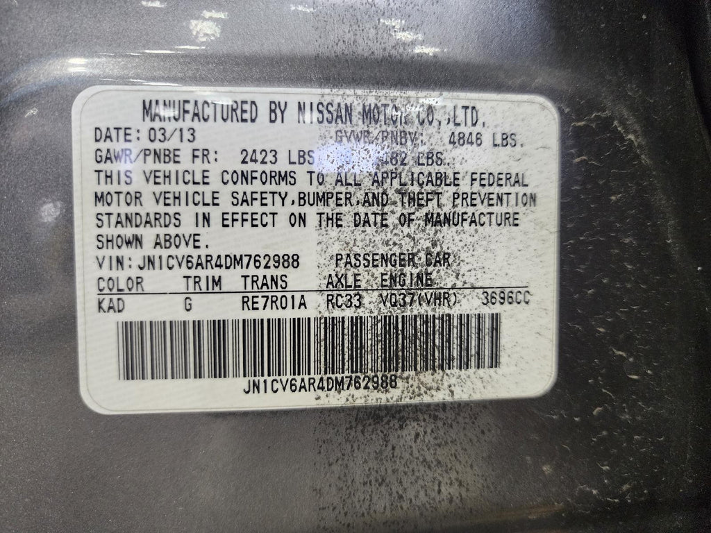 Used Engine Control Module (ECM) fits: 2013 Infiniti G37 Electronic Control Modu