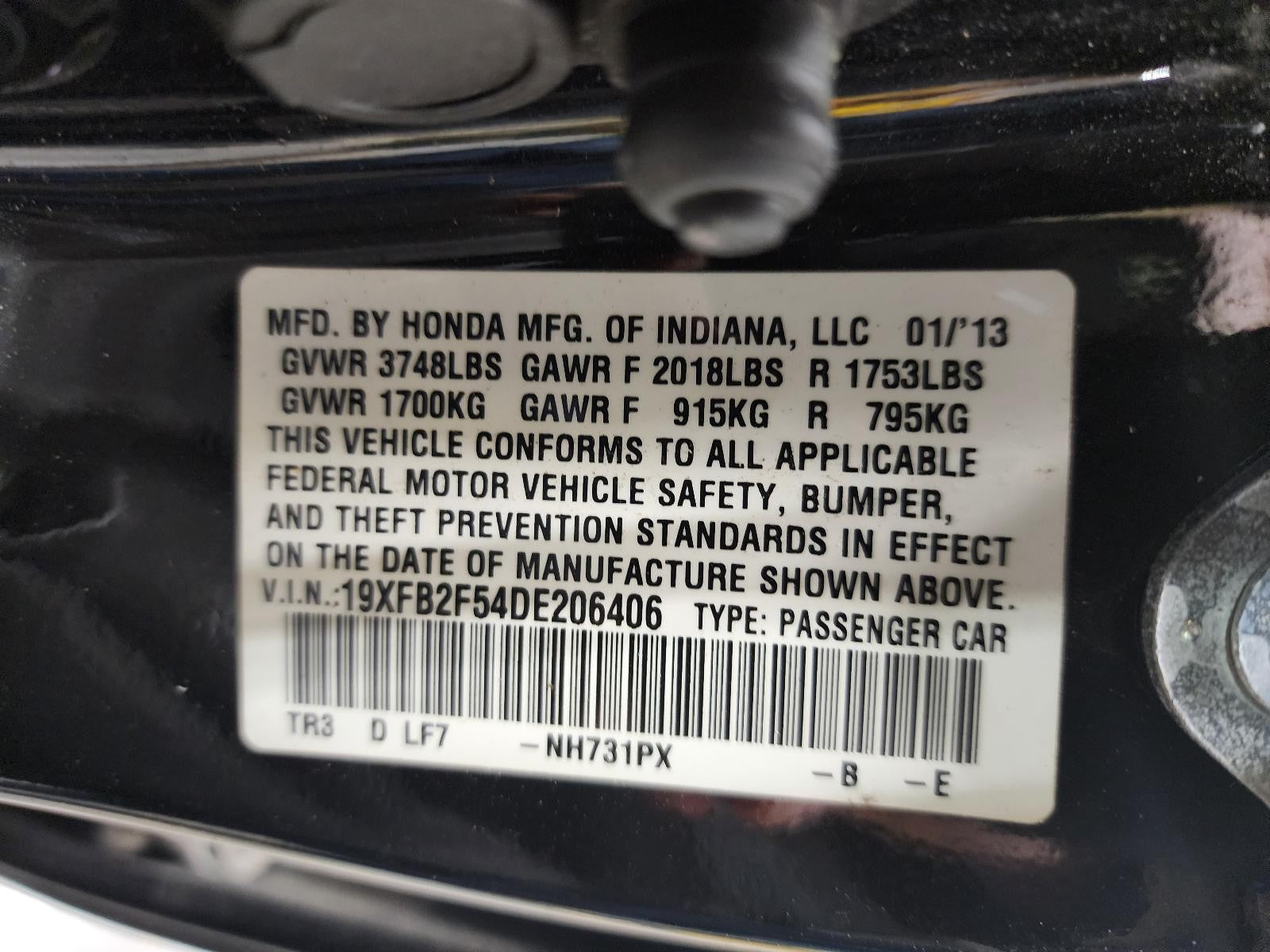 Used Alternator fits: 2013 Honda Civic 2.0 Grade A