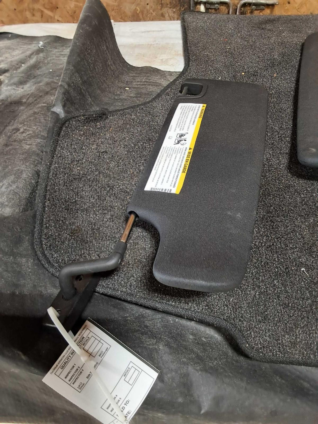 Used Right Sun Visor fits: 2016 Jeep Wrangler Right Grade A