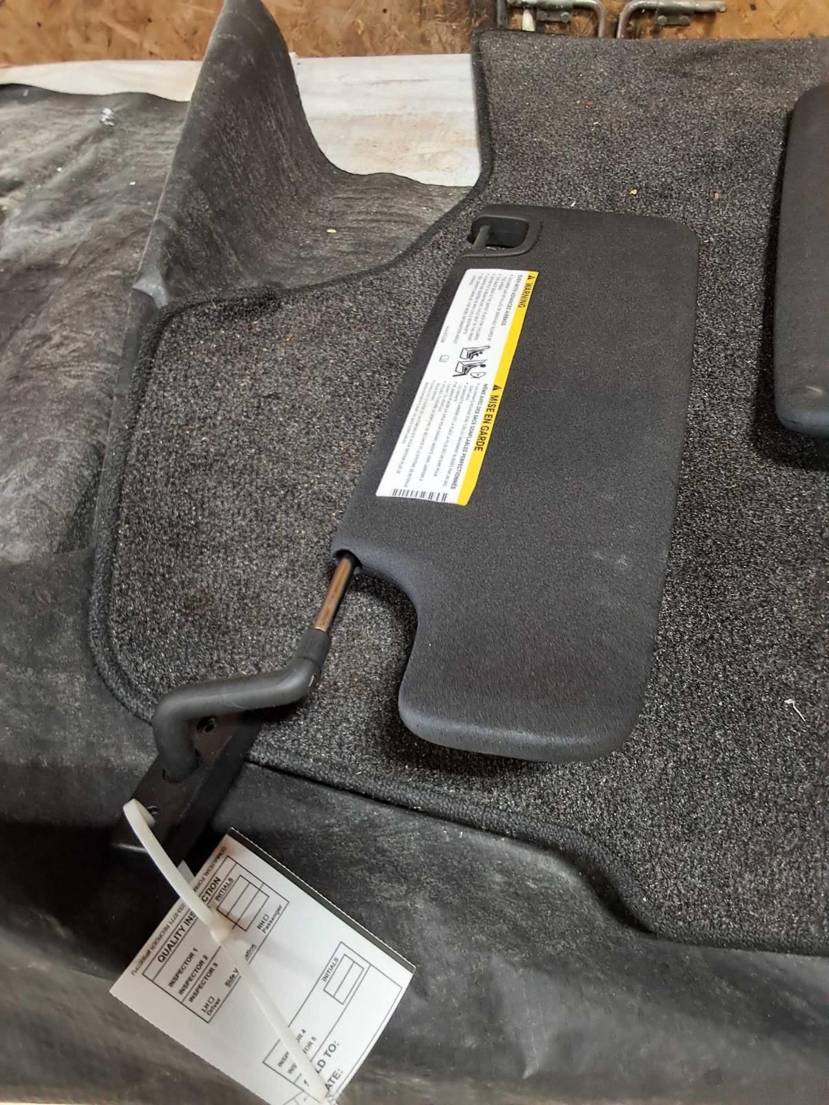 Used Right Sun Visor fits: 2016 Jeep Wrangler Right Grade A