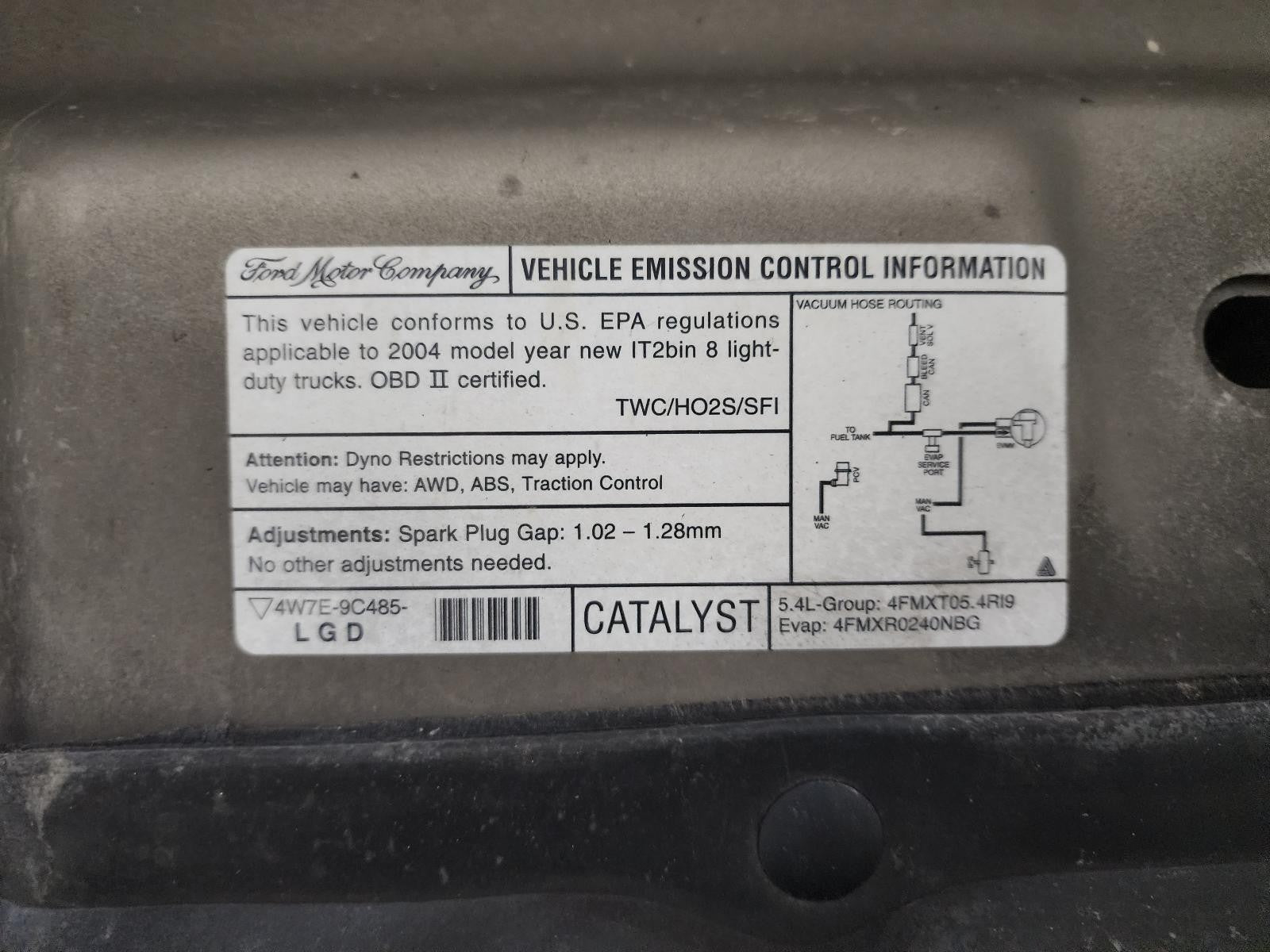 Used Engine Coolant Reservoir fits: 2004 Ford F150 PICKUP  Grade A