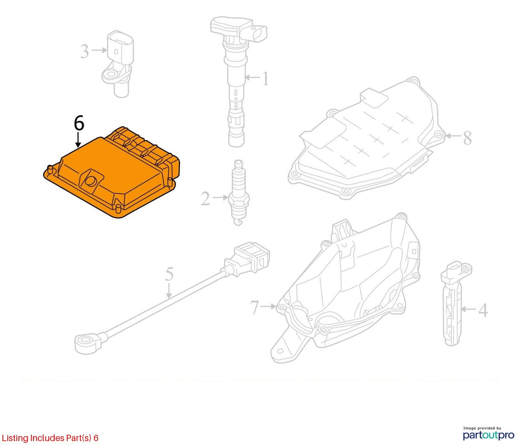 Used Engine Control Module (ECM) fits: 2017 Audi A6 Electronic Control Module 2.