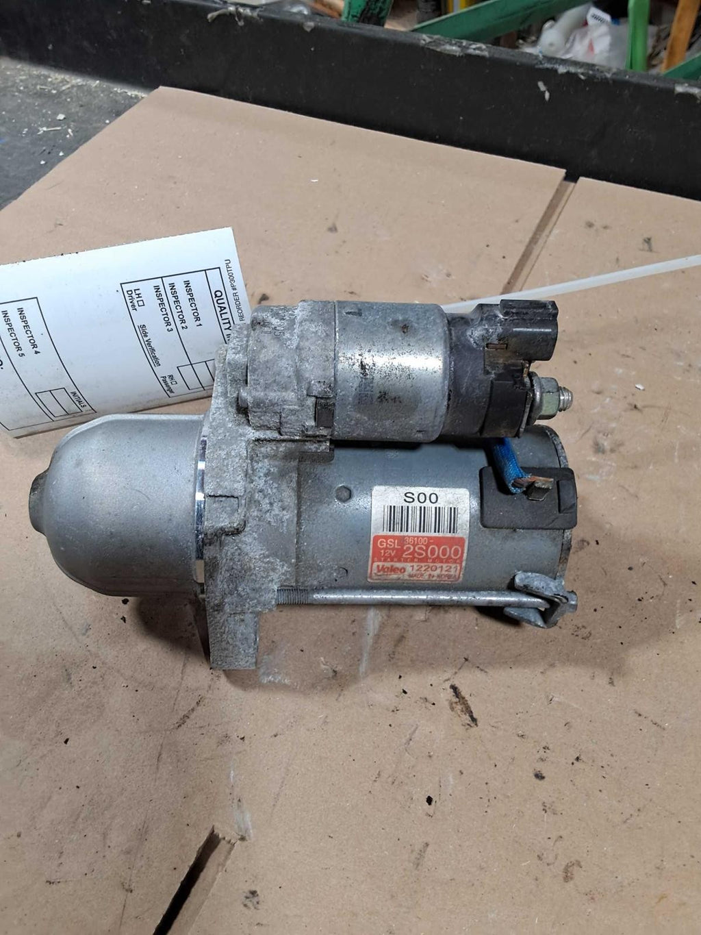 Used Starter Motor fits: 2022 Hyundai Sonata US built 2.5L w/o automatic engine