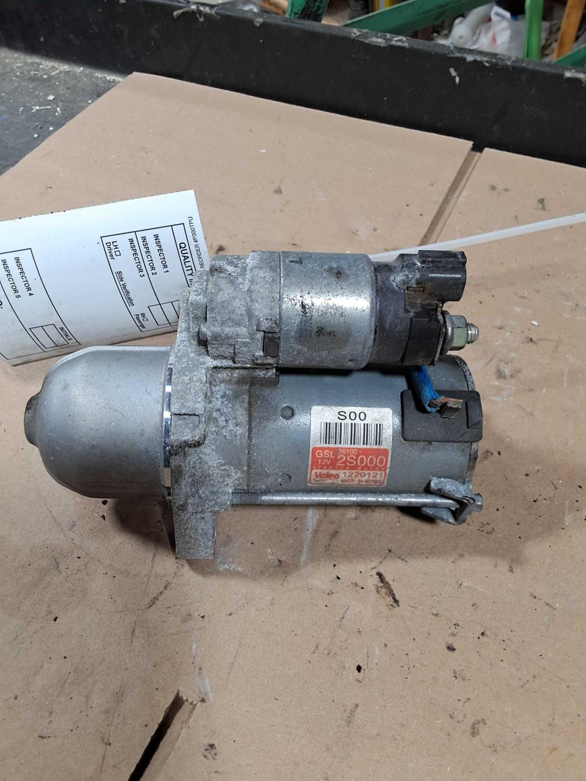 Used Starter Motor fits: 2022 Hyundai Sonata US built 2.5L w/o automatic engine