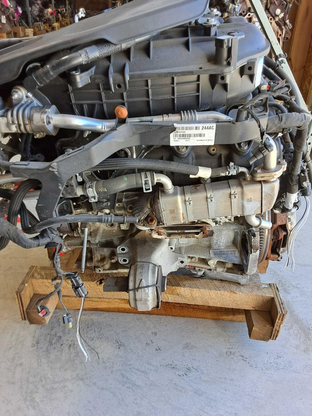 Used Engine Complete Assembly fits: 2018 Jeep Wrangler LHD VIN X 6th digit JL bo
