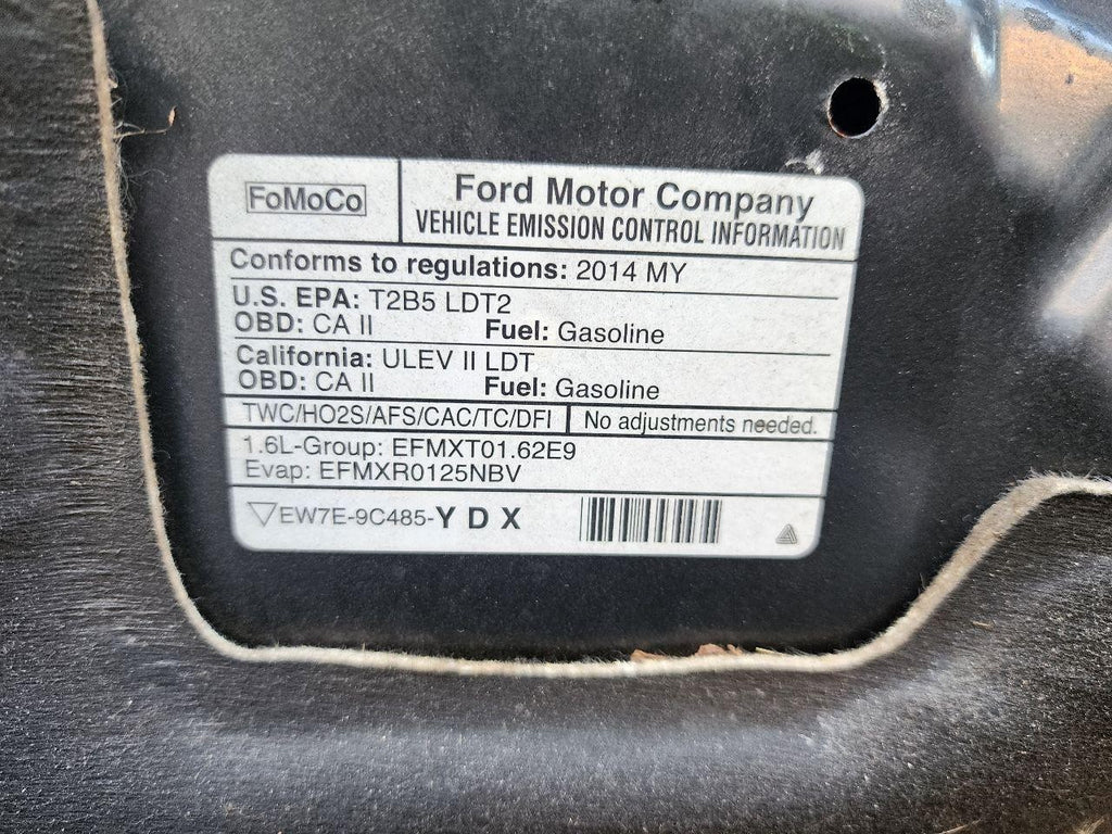 Used Engine Complete Assembly fits: 2014 Ford Escape 1.6L VIN X 8th digit turbo