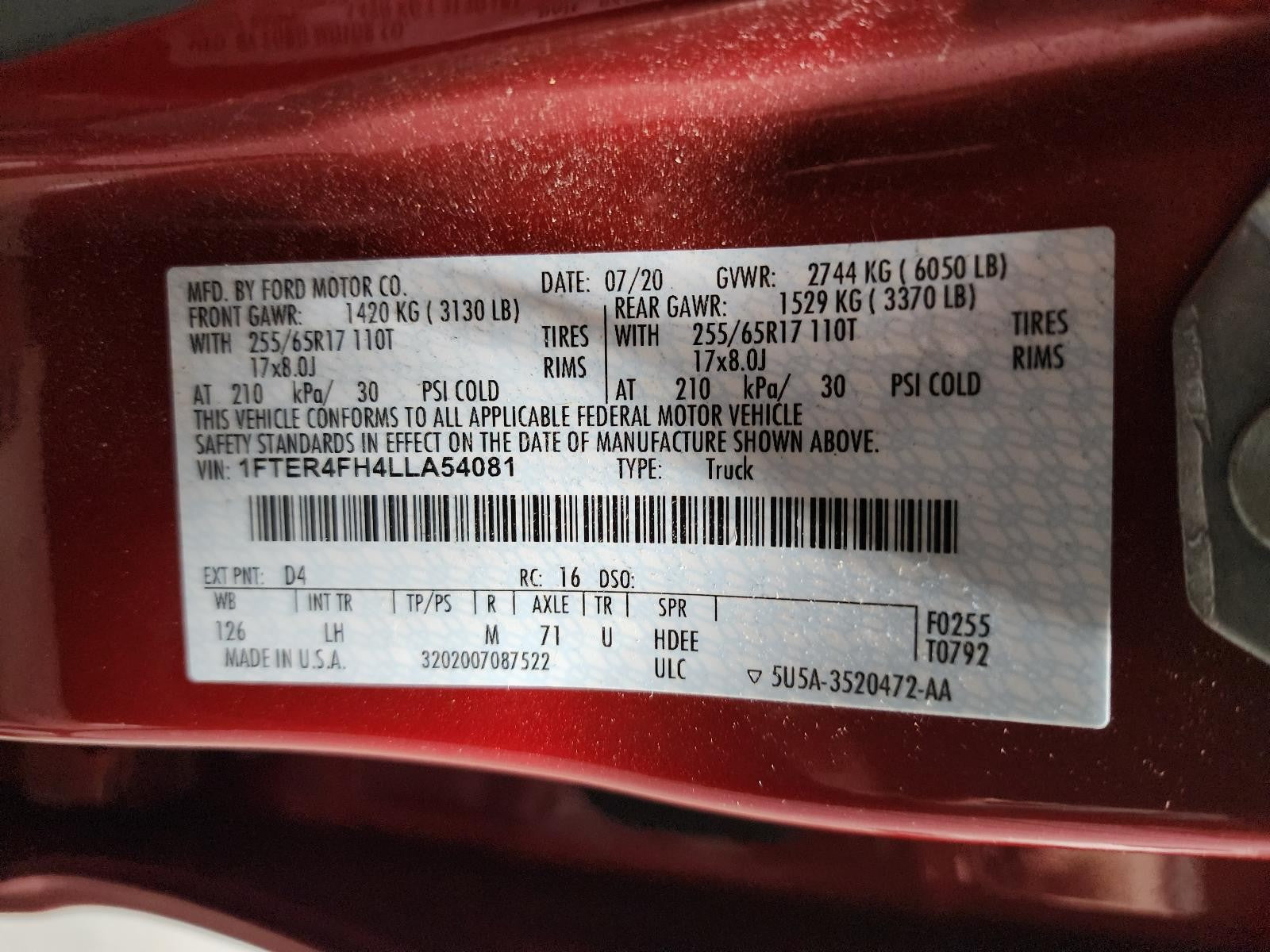 Used A/C Selector Switch fits: 2020 Ford Ranger w/o voice recognition w/heated r