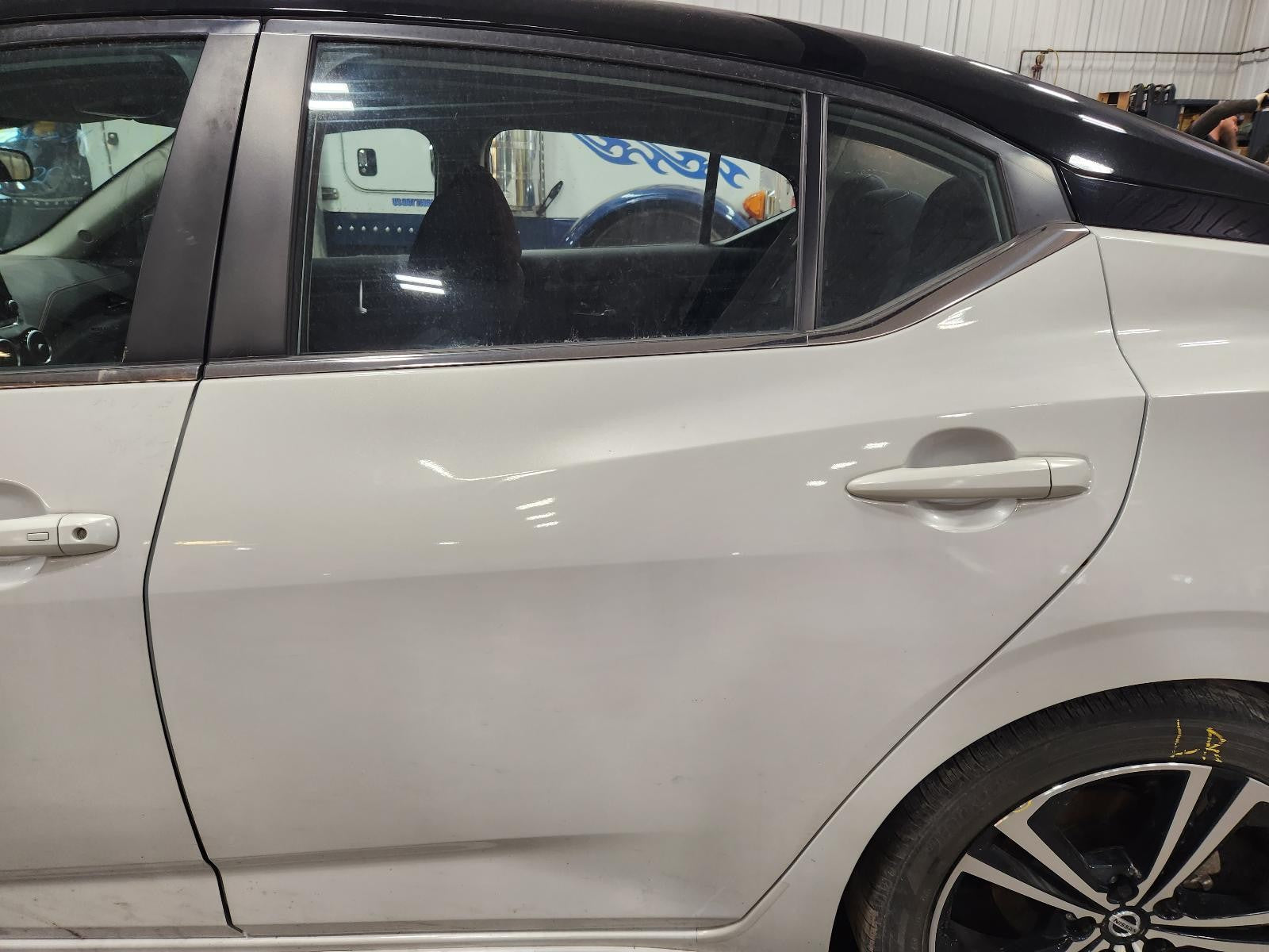 Used Rear Left Door Assembly Rear Side fits: 2020 Nissan Sentra electric Rear Le
